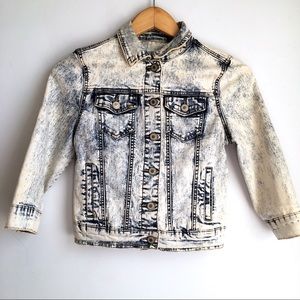 NWOT Acid Washed Denim Jacket